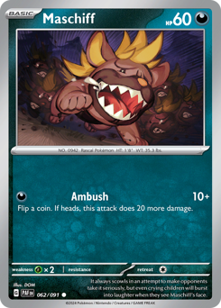 Pokemon Paldean Fates Maschiff - 62