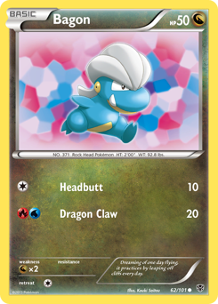 Pokemon Plasma Blast Bagon - 62