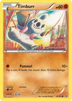 Pokemon Noble Victories Timburr - 62