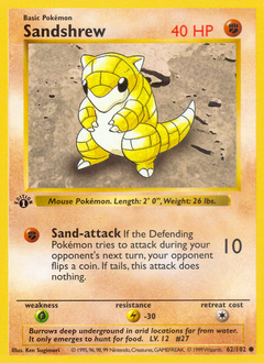 Pokemon Base Sandshrew - 62
