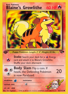 Pokemon Gym Challenge Blaine's Growlithe - 62