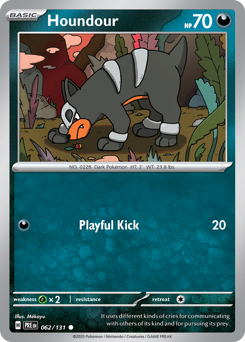 Pokemon Prismatic Evolutions Houndour - 62