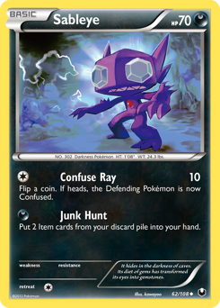 Pokemon Dark Explorers Sableye - 62