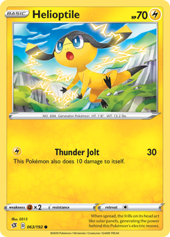 Pokemon Rebel Clash Helioptile - 63