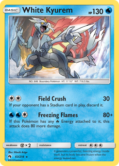 Pokemon Lost Thunder White Kyurem - 63