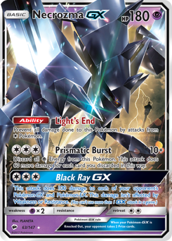 Pokemon Burning Shadows Necrozma-GX - 63