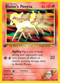 Pokemon Gym Heroes Blaine's Ponyta - 63