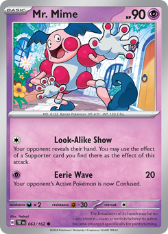 Pokemon Temporal Forces Mr. Mime - 63