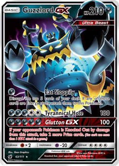 Pokemon Crimson Invasion Guzzlord-GX - 63