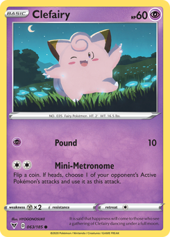 Pokemon Vivid Voltage Clefairy - 63