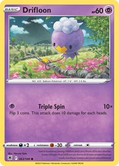 Pokemon Astral Radiance Drifloon - 63