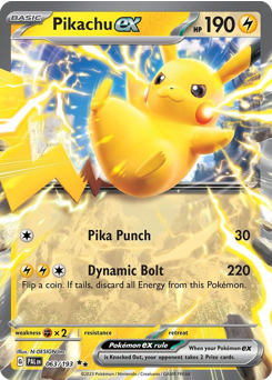 Pokemon Paldea Evolved Pikachu ex - 63
