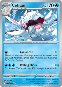 Pokemon Scarlet & Violet Black Star Promos Cetitan - 63