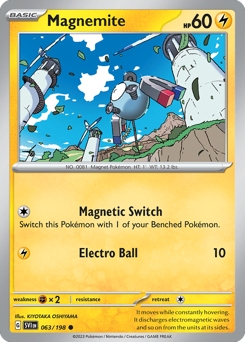 Pokemon Scarlet & Violet Magnemite - 63