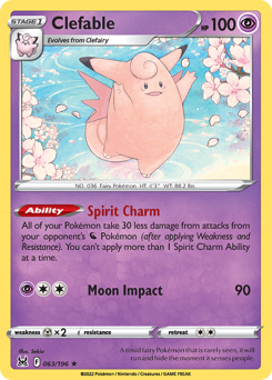 Pokemon Lost Origin Clefable - 63