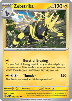 Pokemon Paradox Rift Zebstrika - 63