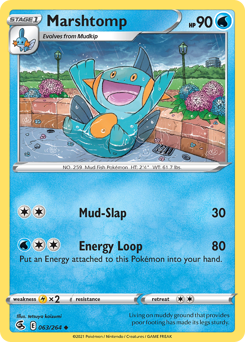 Pokemon Fusion Strike Marshtomp - 63