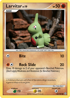 Pokemon Stormfront Larvitar - 63