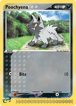 Pokemon Ruby & Sapphire Poochyena - 63