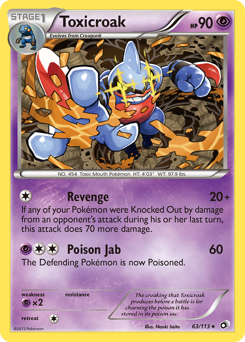 Pokemon Legendary Treasures Toxicroak - 63
