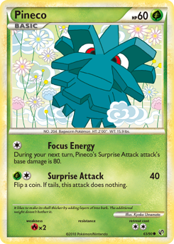 Pokemon HS—Undaunted Pineco - 63