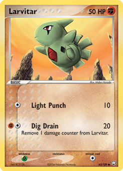Pokemon Team Rocket Returns Larvitar - 63