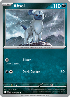 Pokemon Phantasmal Flames Absol - 63