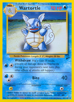 Pokemon Base Set 2 Wartortle - 63