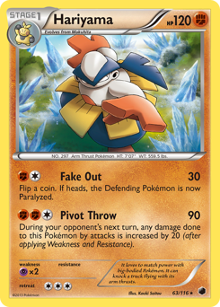Pokemon Plasma Freeze Hariyama - 63