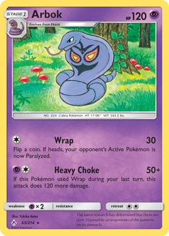 Pokemon Unbroken Bonds Arbok - 63