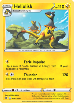 Pokemon Rebel Clash Heliolisk - 64