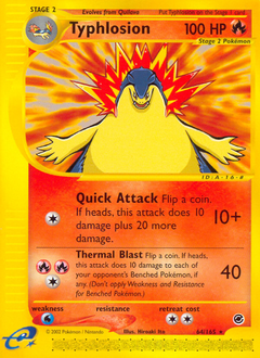 Pokemon Expedition Base Set Typhlosion - 64