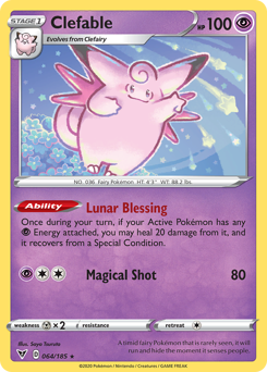 Pokemon Vivid Voltage Clefable - 64