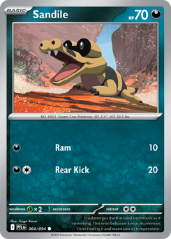 Pokemon Phantasmal Flames Sandile - 64