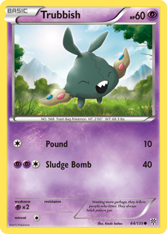 Pokemon Plasma Storm Trubbish - 64