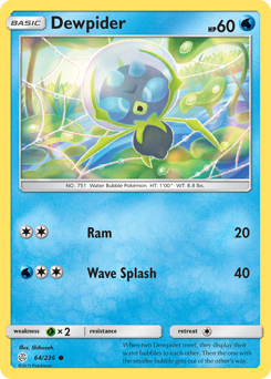 Pokemon Cosmic Eclipse Dewpider - 64
