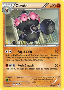 Pokemon Dragons Exalted Claydol - 64
