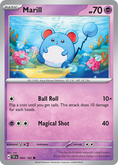 Pokemon Temporal Forces Marill - 64