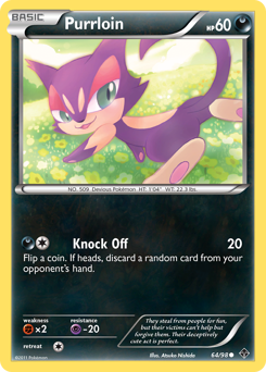 Pokemon Emerging Powers Purrloin - 64