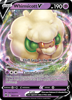 Pokemon Brilliant Stars Whimsicott V - 64