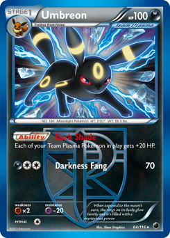 Pokemon Plasma Freeze Umbreon - 64