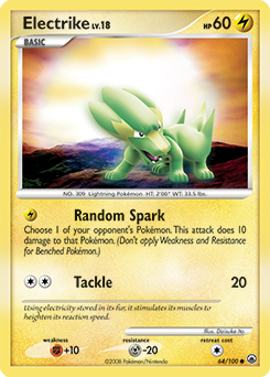 Pokemon Majestic Dawn Electrike - 64