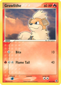 Pokemon FireRed & LeafGreen Growlithe - 64