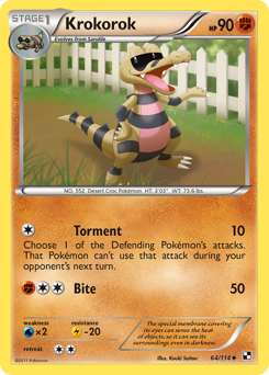 Pokemon Black & White Krokorok - 64