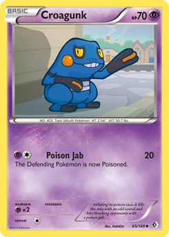 Pokemon Boundaries Crossed Croagunk - 65
