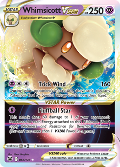 Pokemon Brilliant Stars Whimsicott VSTAR - 65