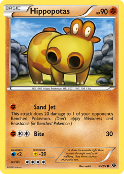 Pokemon Next Destinies Hippopotas - 65