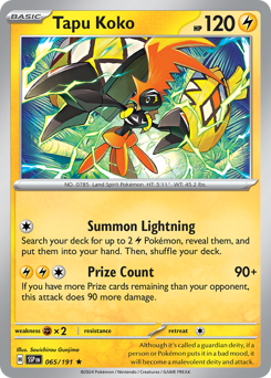 Pokemon Surging Sparks Tapu Koko - 65