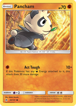 Pokemon Forbidden Light Pancham - 65