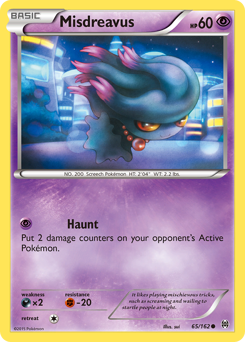 Pokemon BREAKthrough Misdreavus - 65